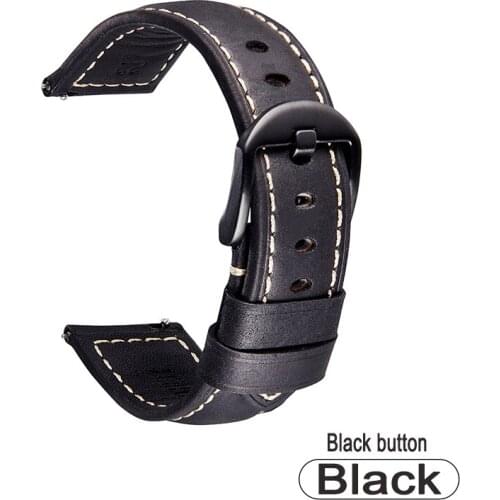 20mm 22mm Genuine Leather Watchband For HUAWEI Watch GT 2 Pro 2e bracelet For Samsung Galaxy Watch 3 45mm Gear S3 Quick Release