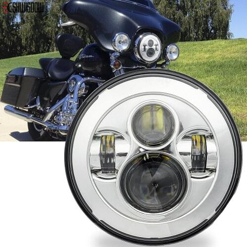Motorcycle 7 inch LED Headlight for Touring Ultra Classic Electra Street Glide Road King Yamaha Motorcycle Headlamp