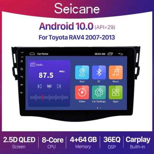 Seicane Android 10.0 2 din 2+32G Car Radio GPS Navigation For 2007-2013 Toyota RAV4 Multimedia Player Support 3G Rear Camera
