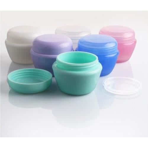 Free Shipping 10/25/70pcs 30ml 1OZ Mushroom Shaped Face Cream Bottles -Refillable Make-up Cosmetic Jar Pot Portable Travel