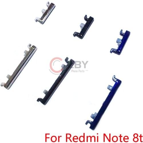 10pcs For Xiaomi Redmi Note 8t 9 Power ON OFF Volume Up Down Side Button Key