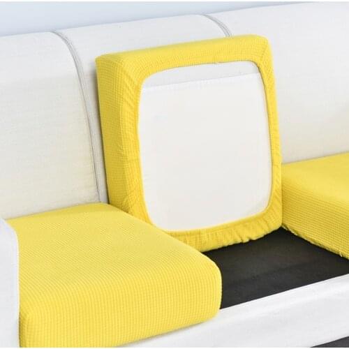 Sofa Seat Cushion Cover Chair Cover Pets Kids Furniture Protector Polar Fleece Stretch Washable Removable Slipcover Sofa Cover