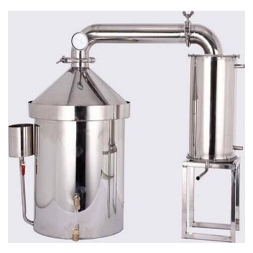 120 L Liters 30 Gal Home Distiller Moonshine Still Wine Whisky Alcohol Oil Water Boiler Stainless Steel & Thumper Keg Brew Kit