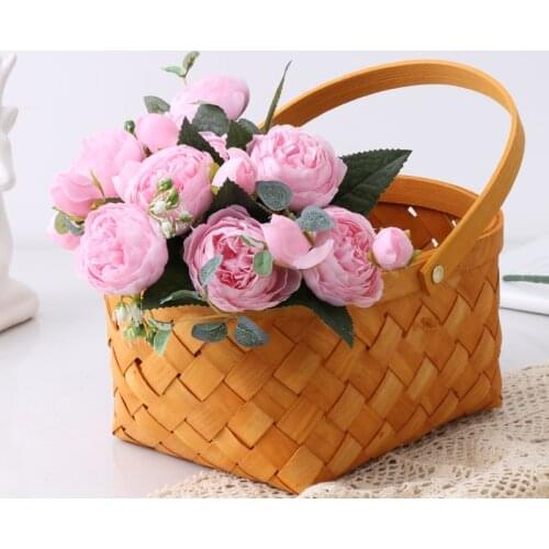 Simulation 10 Heads Silk Roses Bouquet Artificial Flowers for Home Living Room Decoration Wedding Holding Roses Fake Bouquet
