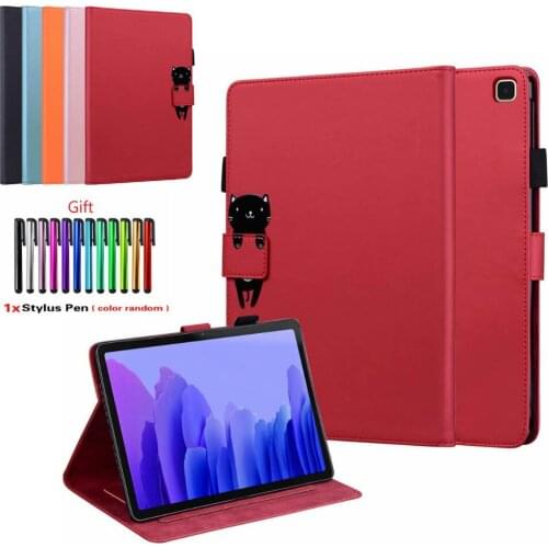Print Magnetic Stand Cover For Samsung Galaxy Tab A7 S6 Lite 10.4 T500 P610 Case Tab A S5E 10.5 T590 T720 Shell With Pen Slot