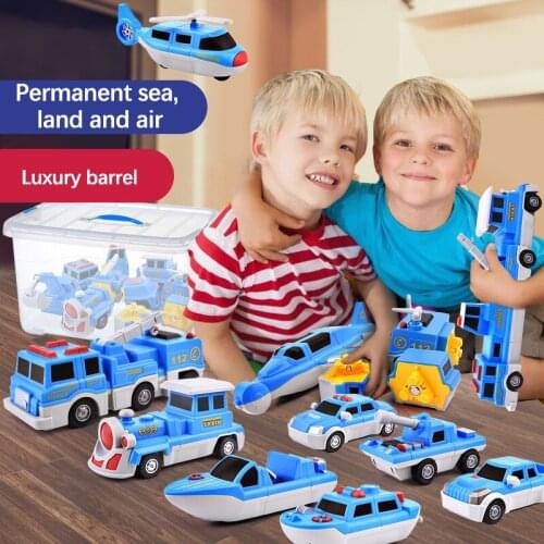 36PCS Magnetic Building Blocks DIY Magic Train Truck Boat Airplane Construction Vehicle Educational Toys For KIDS Children