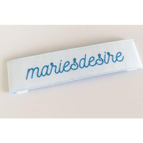 Fashion Custom Clothing Damask Main Garment Woven Labels For Shirt