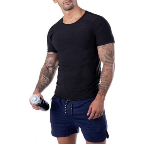 Men Shaperwear Sport Compression T-Shirt Body Shaper Waist Trainer Sauna Thermo Sweat Cincher Corset Slimming Workout Shirt