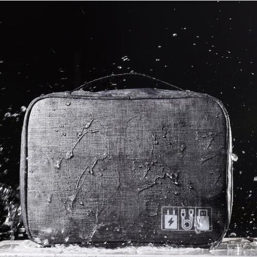 New Travel Storage Box Multifunctional Waterproof Fabric Digital Bag Data Cable Storage Bag Mobile Power Earphone Storage Box