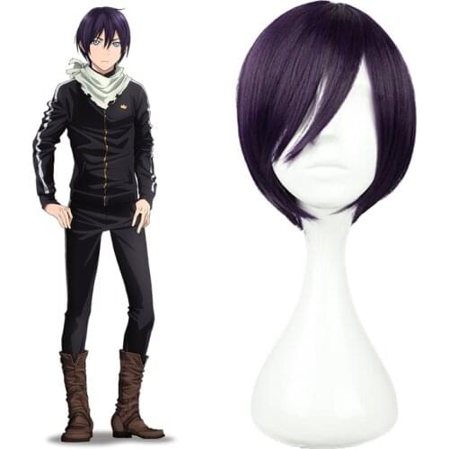 Anime Noragami YATO Wig Cosplay Costume Men Short Heat Resistant Synthetic Hair Wigs