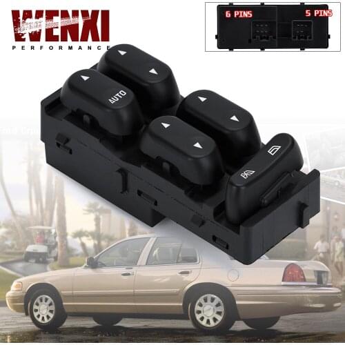 Power Window Control Switch Front Left For 02-07 Ford F250 F350 F450 F550 Explorer Excursion Mercury 1L2Z14529BA 4L2Z14529AAA