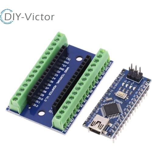 NANO V3.0 3.0 Controller Terminal Adapter Expansion Board NANO IO Shield Simple Extension Plate For Arduino AVR ATMEGA328P