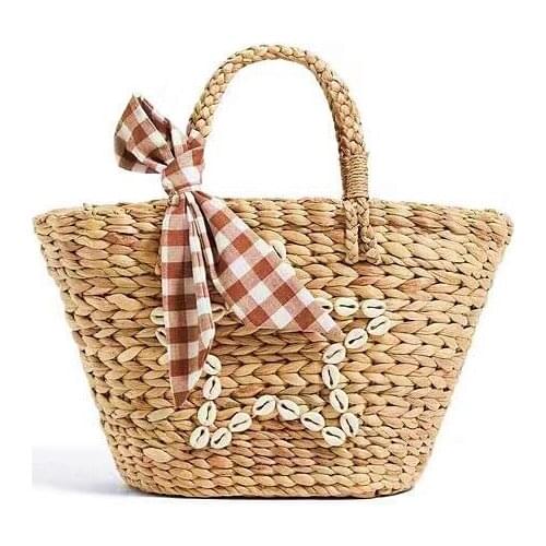 Five Pointed Star Hand Woven Beach Fashion Tote Bags for Womens Beach Bag Handbag Casual 2021 Women Large Capacity Design Rattan