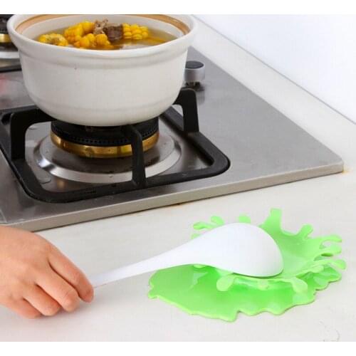 Mustard Blood Shaped Spoon Rest by Mustard Kitchen Cooking Aid Cup Holder