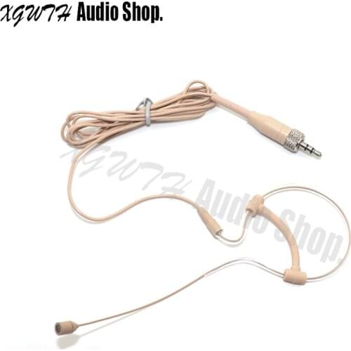 Professional Low Profile Light-weight Mini Wired Headset Microphone 3.5mm Screw Lock for Sennheiser Wireless Microphone System