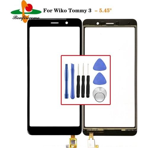 For Wiko Tommy 3 Touch Screen Sensor Glass Panel Replacement For Wiko Tommy3 LCD Front Glass Digitizer