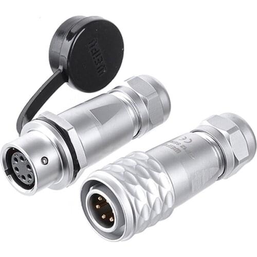 SF12 M12 2Pin 3 4 5 6 Pin Power Adapter Connectors 7Pin 9Pin Signal Waterproof Aviation Connector for Medical Railway Industrial