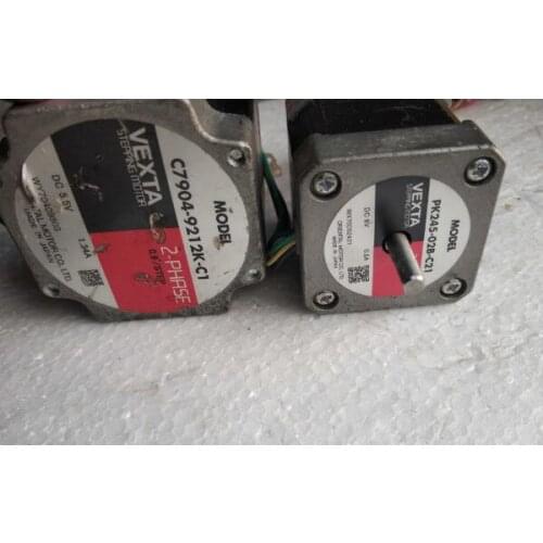 Pk245-02b-c21 Stepper motor , used ,90% appearence new , 3 months warranty free shipping
