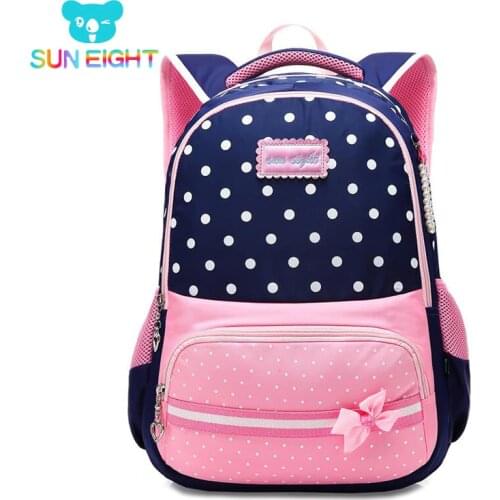 SUN EIGHT New School Bags for Girls Brand Women Backpack Cheap Shoulder Bag Wholesale Kids Backpacks mochilas escolares infantis