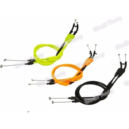 Waase 2pcs Motorcycle Throttle Cable Steel Wire For Yamaha YZF R6 2006 2007 2008 2009 2010 2011 2012 2013 2014 2015 2016