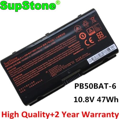 SupStone New PB50BAT-6 Laptop Battery For Clevo Powerspec 1520 1720 PB71EF-G PB70EF-G PB51RF-G For Hasee Z9-CU7PK NP8371