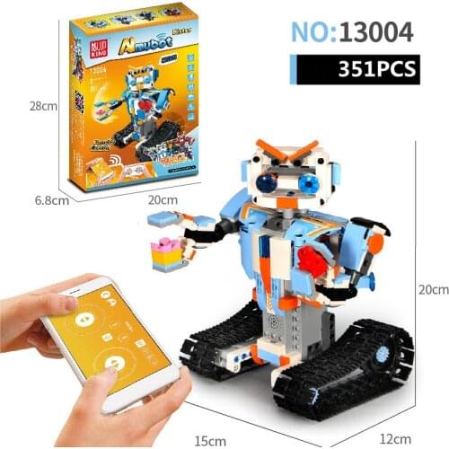 Technical RC Tracked Remote Control Smart Robot BOOST Motor Power Function DIY Building Blocks Bricks Toy Kid Boy Birthday