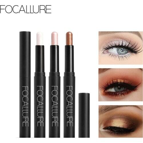 FOCALLURE 12 Colors Eyeshadow Sticker Cosmetics Eye Shadow Pencil Highlighter Shimmer Eyes Makeup Tools