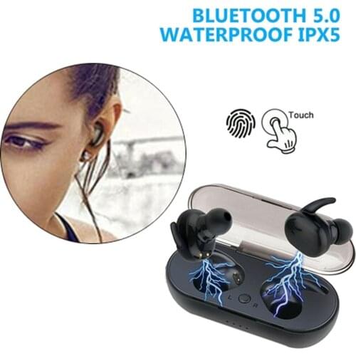 Y30 Bluetooth 5.0 TWS Earphone Earbuds Good Sound Touch Control Waterproof IPX5 Headphones In-Ear Voice Cancel Earpiece Ear Bud