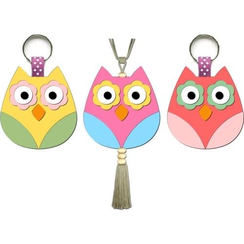 New Owl, pendant Wooden Die Scrapbooking E32 Cutting Dies Multiple Sizes Compatible With Most Die Cutting Machines