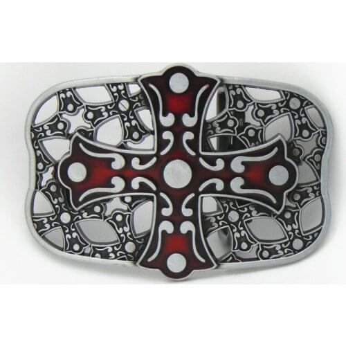 Western cowboy cross retro pattern men and women universal belt buckle novelty product big buckle