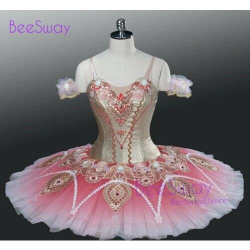 Women nutcracker ballet costume Pink Professional ballet tutus girls Classical ballet tutu skirt ladies ballet tutu