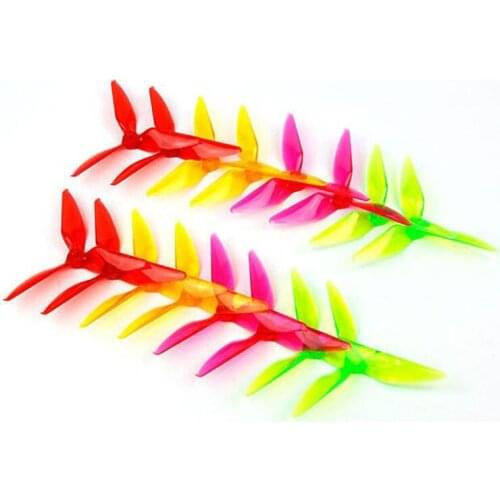 10Pair/lot KINGKONG RK5051 5051 Clear 3-Blade Propeller for FPV Racing Quadcopter Accessaries RC Drone