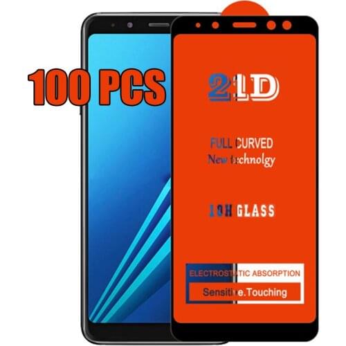 100pcs 21D Tempered Glass Film Screen Protector Full Glue Cover For OPPO A54 A55 A74 A94 A95 F19 Pro Plus Realme Narzo 30 30A