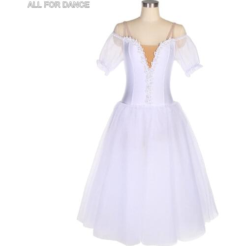 All For Dance White Ballerina Romantic Tutu With Wings 360° Tulle Dress For Girls&Women Ballet Dance Performance Dance Dress