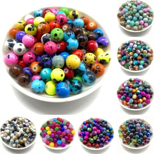 4/6/8/10mm Multicolor Glass Beads For Jewelry Making DIY Earrings Bracelet Necklace Jewelry Accessories