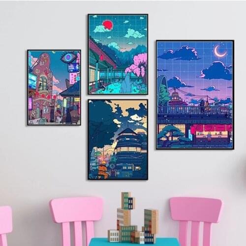 Настенные картины пейзажи Bandai China At AliExpress