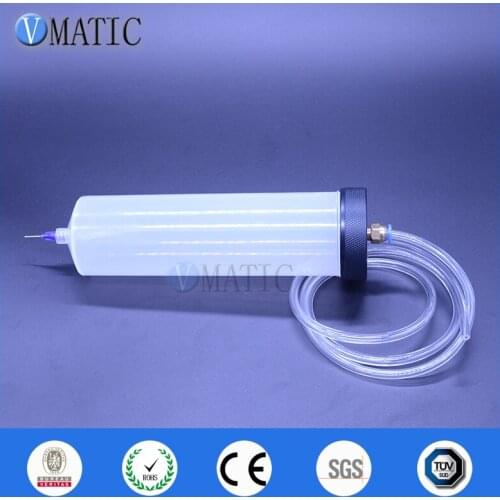 Free Shipping New Thickening Explosion Proof 300cc 300ml Helix Luer Lock Tip Dispenser Syringe Barrel With Adapter & Piston