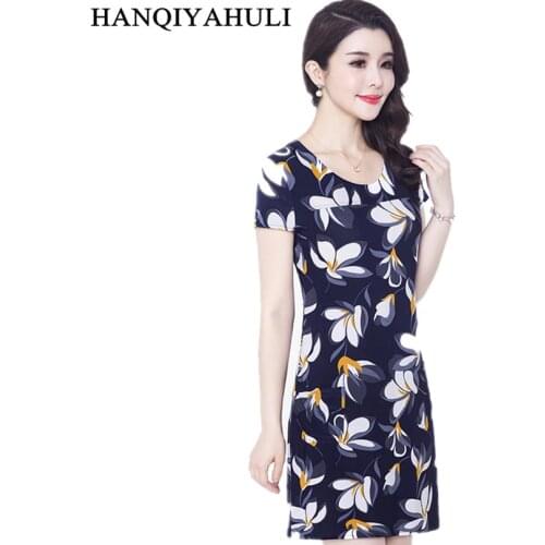 Plus Size Women Clothes Style Dresses Slim Print Sundress Tunics Vintage Sexy Bodycon Dress Vestidos Feminino L-5xL