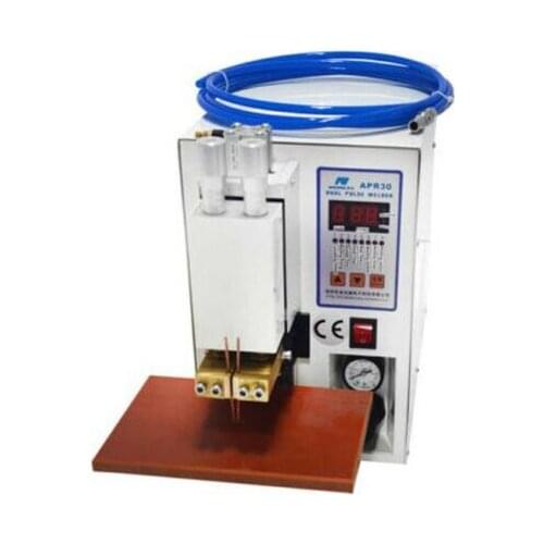 CE Microcomputer Dual Pulse Pneumatic Battery Spot Welder for Battery pack APR30