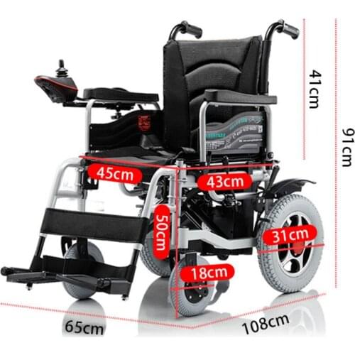 2021 Hot Selling Electric Wheelchair 500W Power Motor, Portable Folding Compact Mobility Wheel Chair For Disabled And Elderly