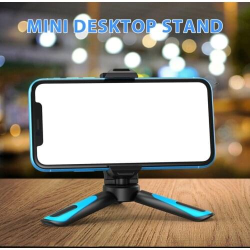 Mobile Phone Desktop Tripod Cellphone Bracket Smart Phone Clip Bracket Mount Desktop Tripod Portable Desktop Holder Stand