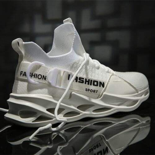 Fashion Outdoor Men White Sneakers High Quality Brand Casual Breathable Shoes Mesh Soft Jogging Tennis Mens Shoes