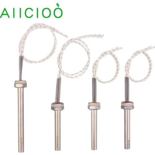 AIICIOO Cartridge Heater Electric Tubular Heating Element for Boiling Water Stainless Steel 12V 100W/24V 300W/36V 400W/48V 600W