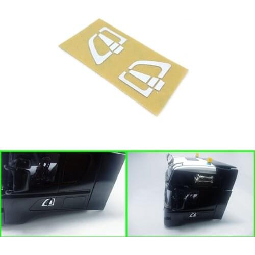 Door Handle Sticker Decoration for 1/14 Tamiya RC Truck Trailer Tipper Scania 620 470 Car Diy Parts