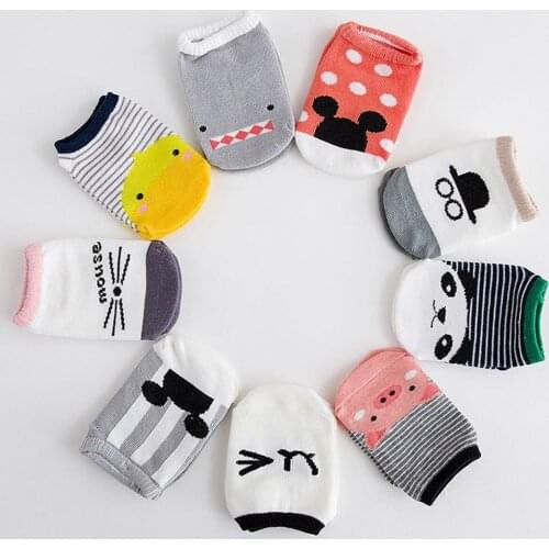 Toddler Cotton Socks Kids Boys Girl Spring Summer Autumn Short Newborn Ribbed Socks Solid Color 0-4 Years Baby Clothes