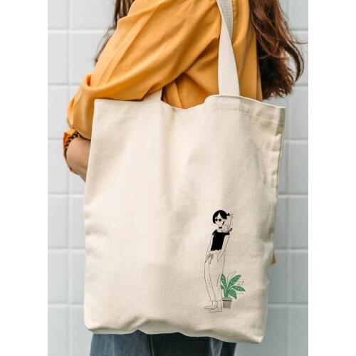 New 2021 Womens Shopper Tote Bag Large Capacity Feminine Shoulder Canvas Bags Student Book Vintage Bag Cat Shoulder Beach Bag
