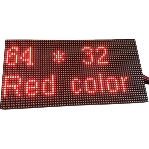 P4.75 SMD 304*152mm 64*32 Pixels Red / Dual Color Indoor LED Display Module