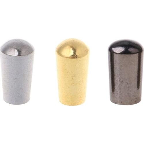 Big saleInternal Thread 3.5mm Brass Electric Guitar Toggle Switches Knobs Tip Cap Button