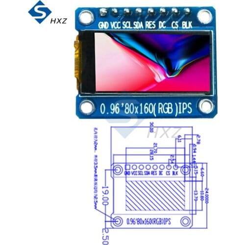 1.3 inch 240X240 LCD Full Color Display Module 0.96 inch 80X160 IPS LCD Full Color Display Module