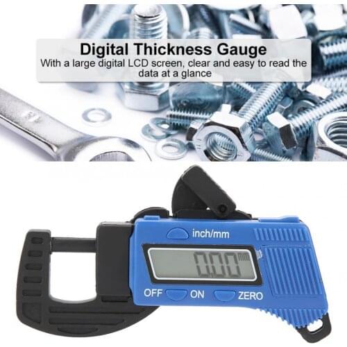 Portable Digital Thickness Gauge Paper Jewelry Meter Measure Tool with Large LCD Screen Paint Gauge Thickness